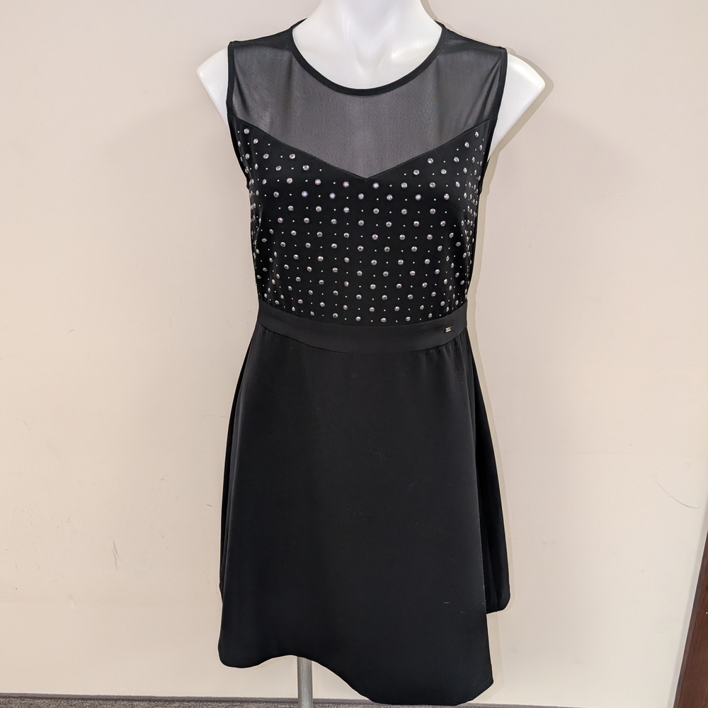 Gaudi Italian Elegant Black Sleeveless Dress